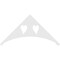 Ekena Millwork Pitch Winston Architectural Grade PVC Gable Pediment, 60"W x 30"H x 1"P (12/12) GPP060X030X100WIN - alternate 3